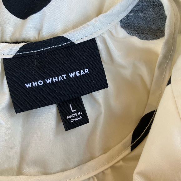 Polka Dot Long Sleeve Midi Dress (Sz L) - Picture 6 of 7